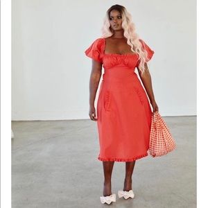 Selkie Kristen Puff Cotton Dress